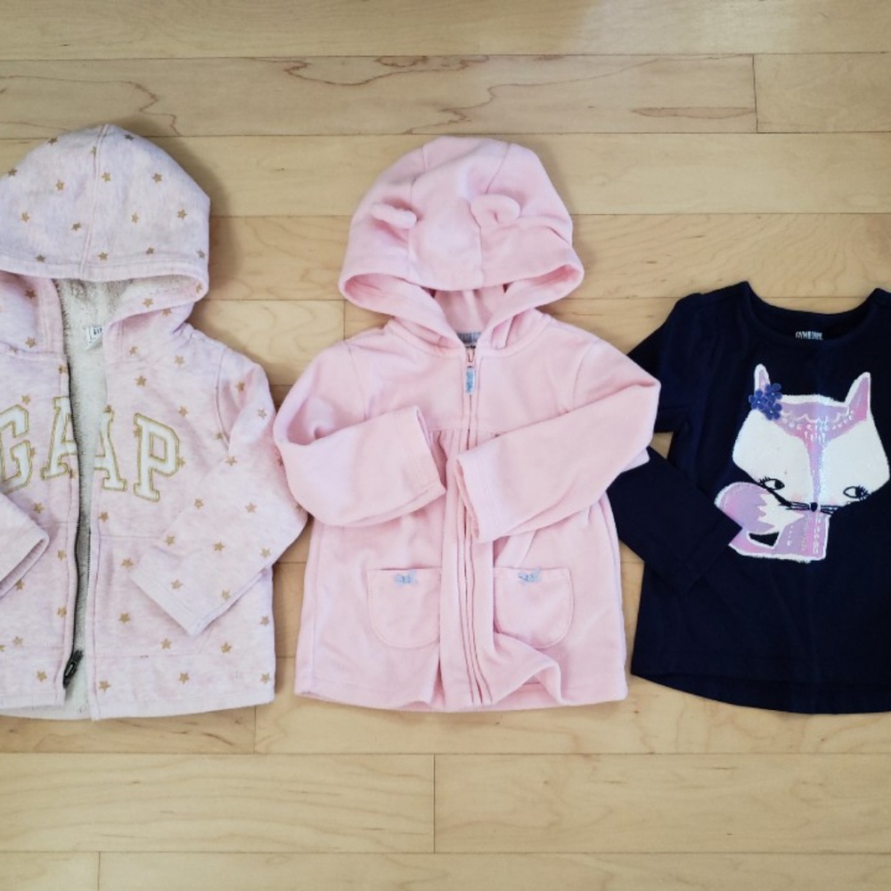 Gap, Cater's Jacket & Gymbpree tshirt